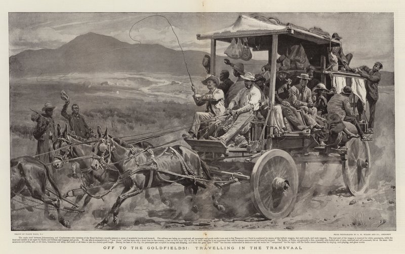 ¡Rumbo a los campos de oro!, viajando en el Transvaal de Frank Dadd