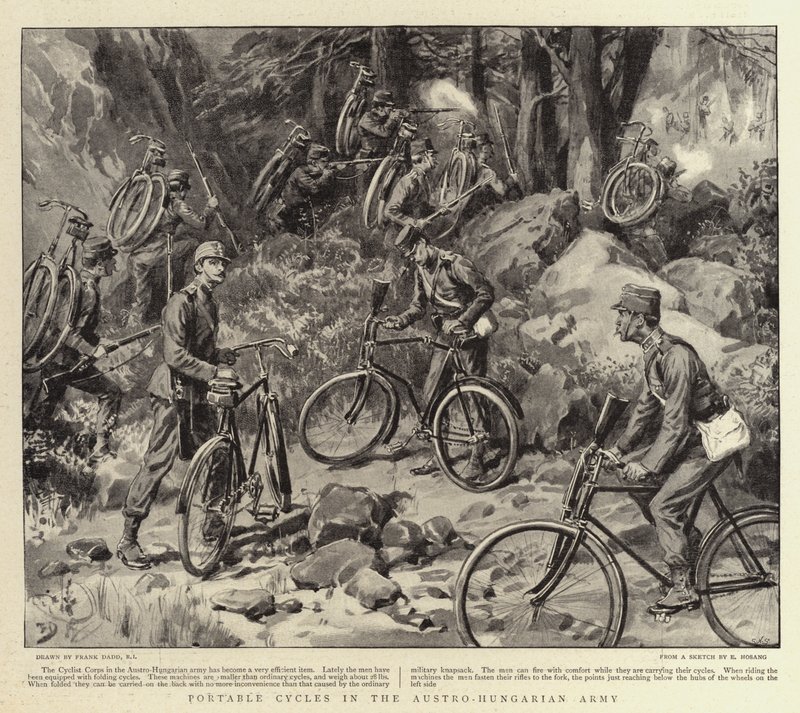 Ciclos Portátiles en el Ejército Austro-Húngaro de Frank Dadd