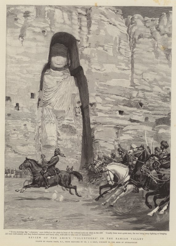 Revisión de los Voluntarios del Amir en el Valle de Bamian de Frank Dadd