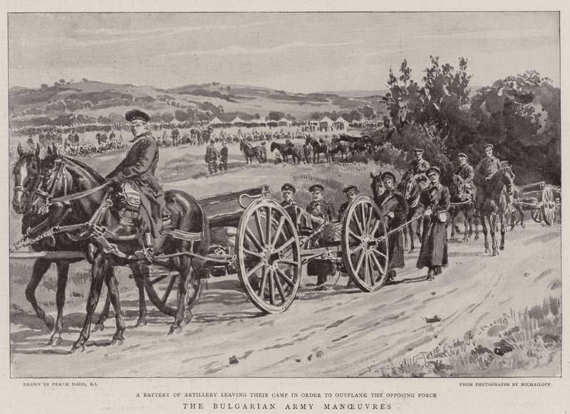 Las maniobras del ejército búlgaro de Frank Dadd