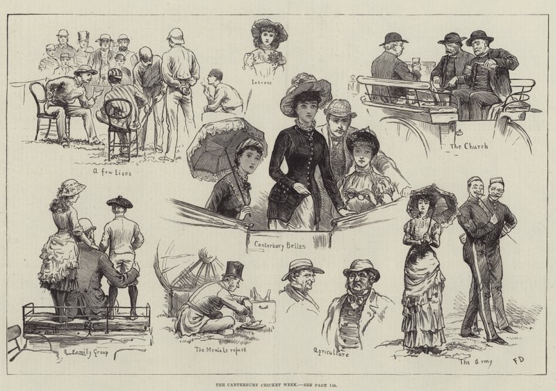 La Semana de Cricket de Canterbury de Frank Dadd