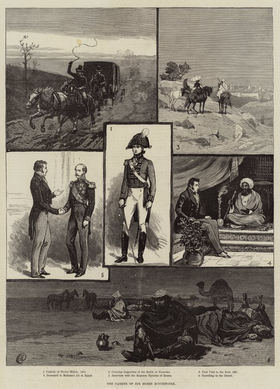 La carrera de Sir Moses Montefiore de Frank Dadd