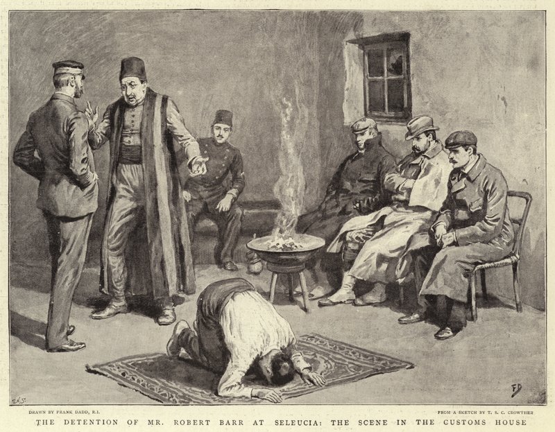 La Detención de Mr Robert Barr en Seleucia, la Escena en la Aduana de Frank Dadd