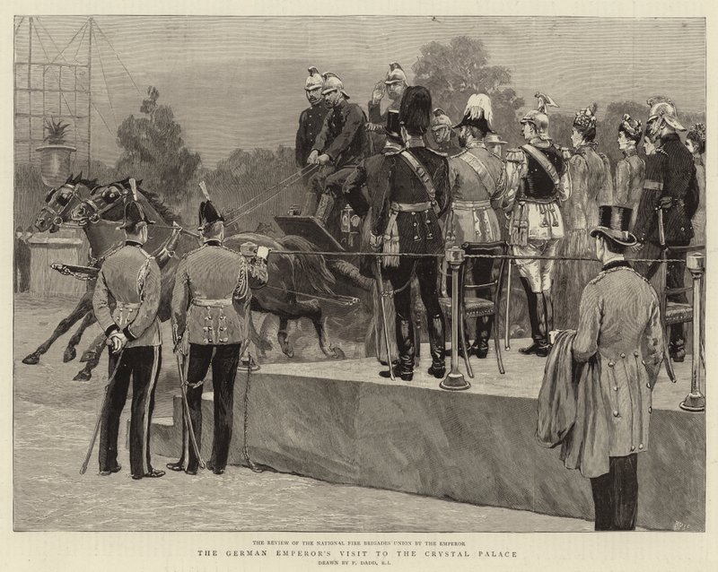 La visita del emperador alemán al Crystal Palace de Frank Dadd