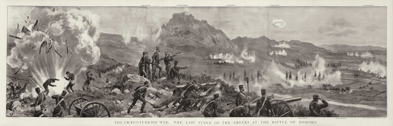 La Guerra Greco-Turca, la Última Resistencia de los Griegos en la Batalla de Domoko de Frank Dadd