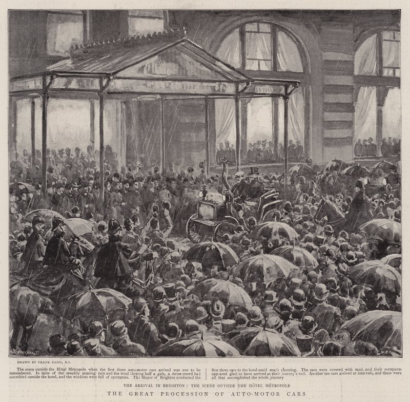 La gran procesión de autos-motores de Frank Dadd