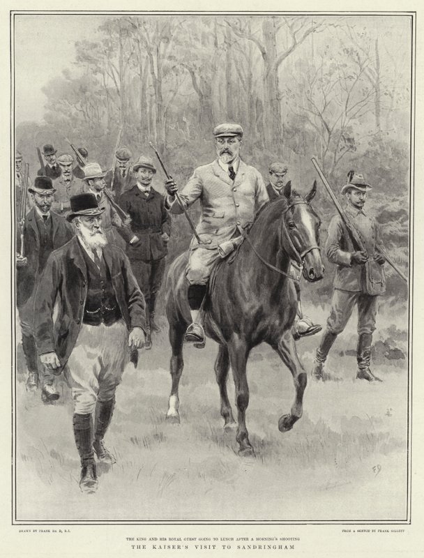 La visita del Kaiser a Sandringham de Frank Dadd