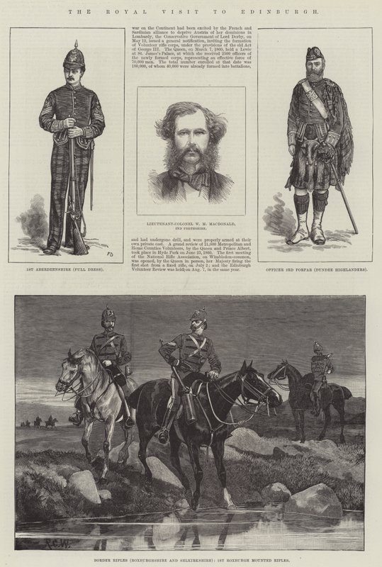 La Visita Real a Edimburgo de Frank Dadd