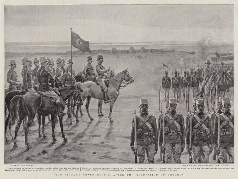 La gran revisión del Sirdar después de la ocupación de Dongola de Frank Dadd