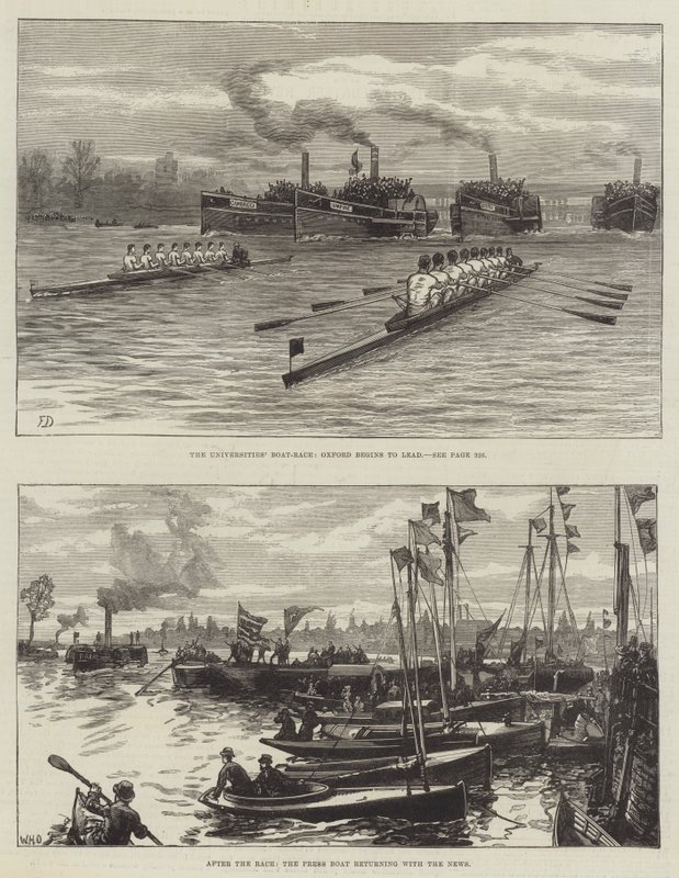 La carrera de botes de las universidades de Frank Dadd