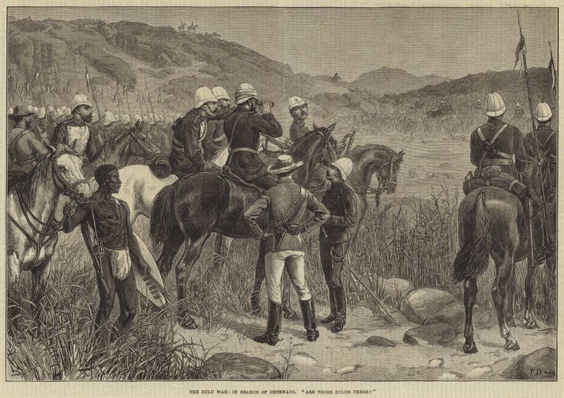 La guerra zulú, en busca de Cetewayo, ¿son esos zulúes? de Frank Dadd