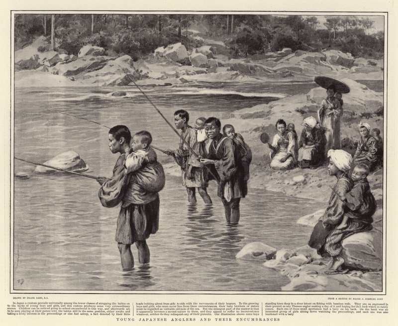 Jóvenes pescadores japoneses y sus impedimentos de Frank Dadd