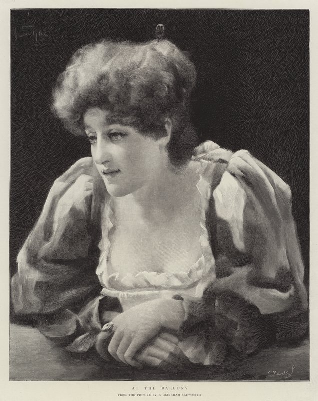 En el balcón de Frank Markham Skipworth