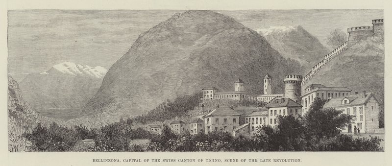 Bellinzona, Capital del Cantón Suizo de Ticino, Escena de la última Revolución de Frank Watkins