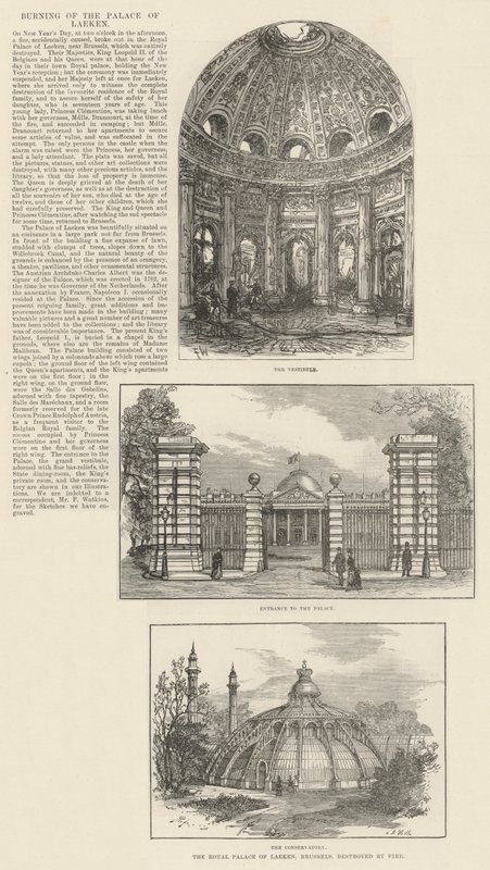 Incendio del Palacio de Laeken de Frank Watkins