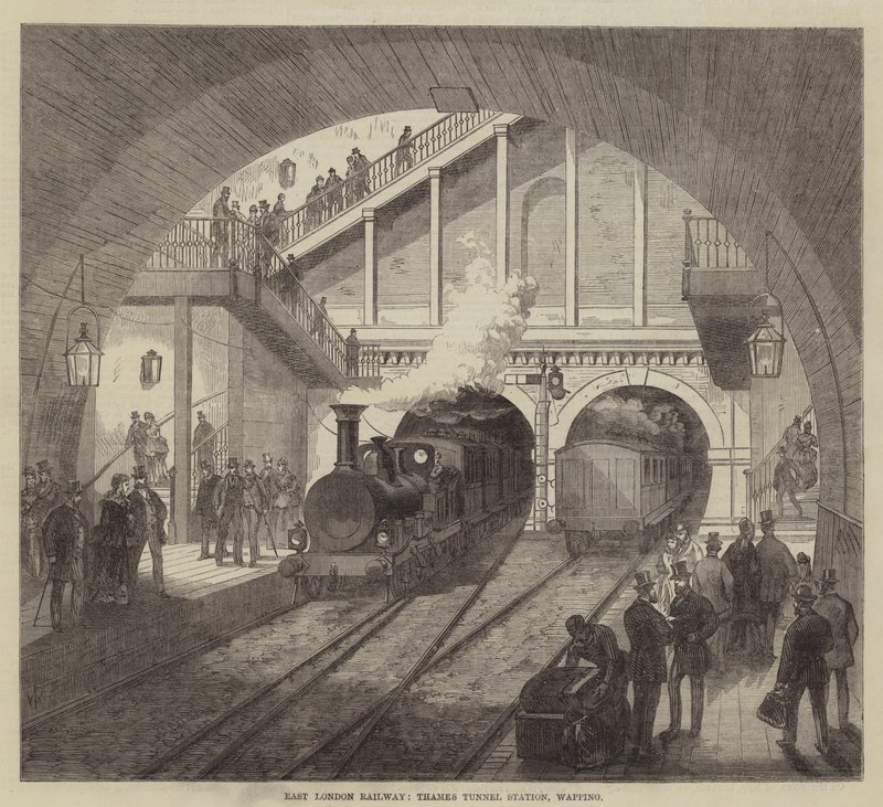 Ferrocarril del Este de Londres, Estación del Túnel del Támesis, Wapping de Frank Watkins
