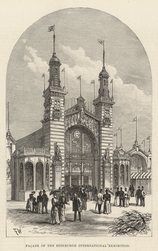 Fachada de la Exposición Internacional de Edimburgo de Frank Watkins