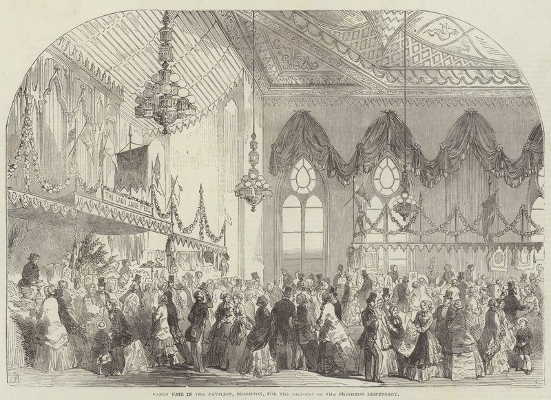 Feria de fantasía en el Pabellón, Brighton, para el beneficio del dispensario de Brighton de Frank Watkins