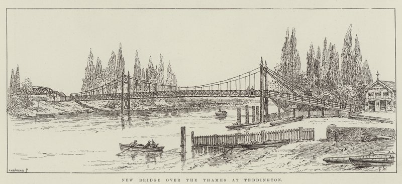 Nuevo puente sobre el Támesis en Teddington de Frank Watkins