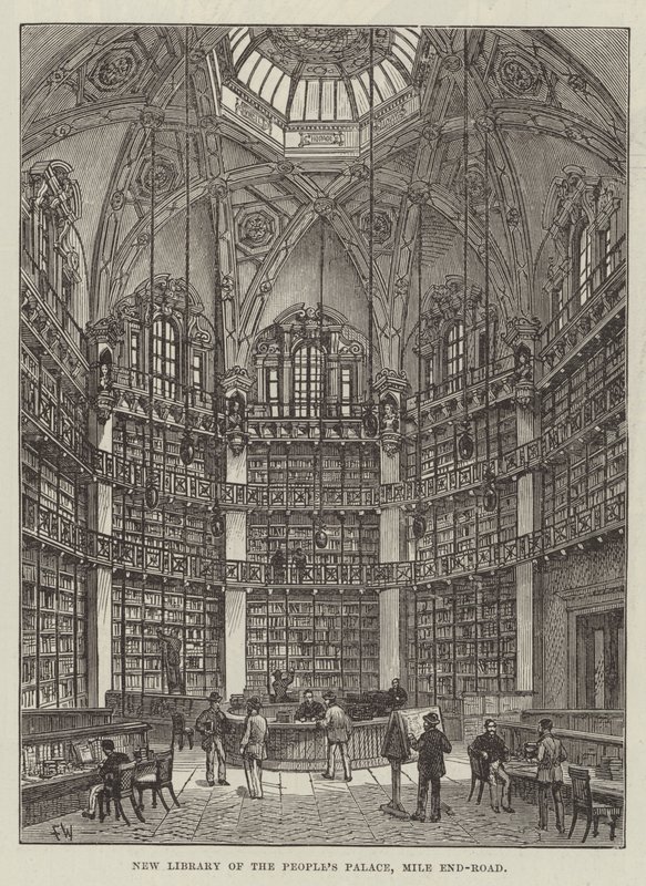 Nueva Biblioteca del Palacio del Pueblo, Mile End-Road de Frank Watkins