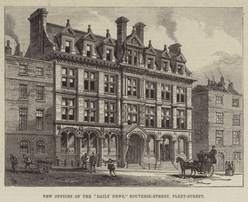 Nuevas oficinas del Daily News, Bouverie-Street, Fleet-Street de Frank Watkins