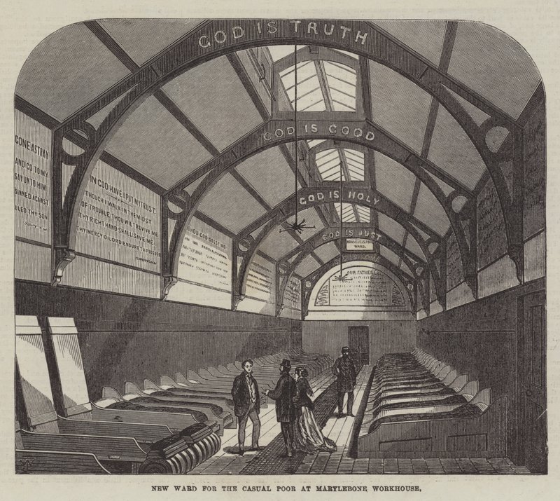 Nueva Sala para los Pobres Casuales en el Asilo de Marylebone de Frank Watkins