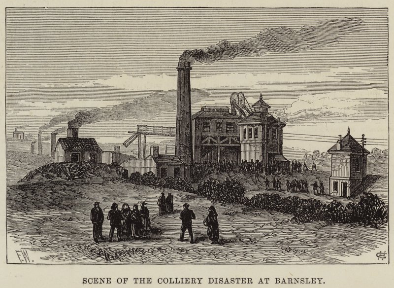 Escena del Desastre de la Mina en Barnsley de Frank Watkins