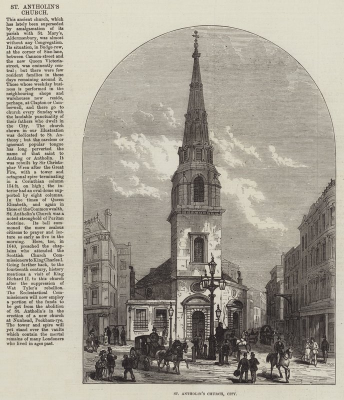 Iglesia de St Antholin, Ciudad de Frank Watkins