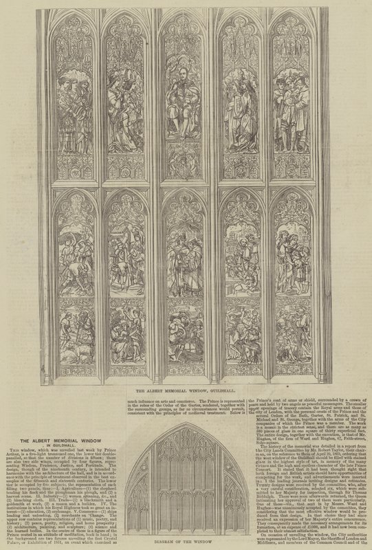 La Ventana Memorial de Albert en Guildhall de Frank Watkins