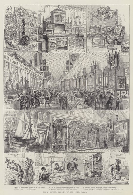 La exposición de los aprendices en el Palacio del Pueblo de Frank Watkins