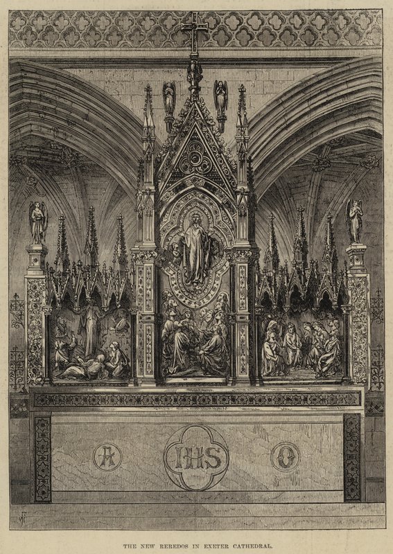 El nuevo retablo en la Catedral de Exeter de Frank Watkins