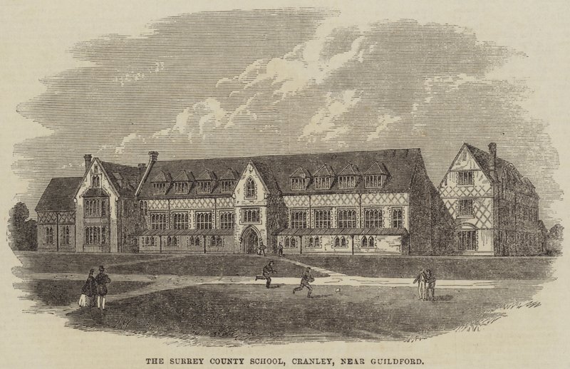 La escuela del condado de Surrey, Cranley, cerca de Guildford de Frank Watkins