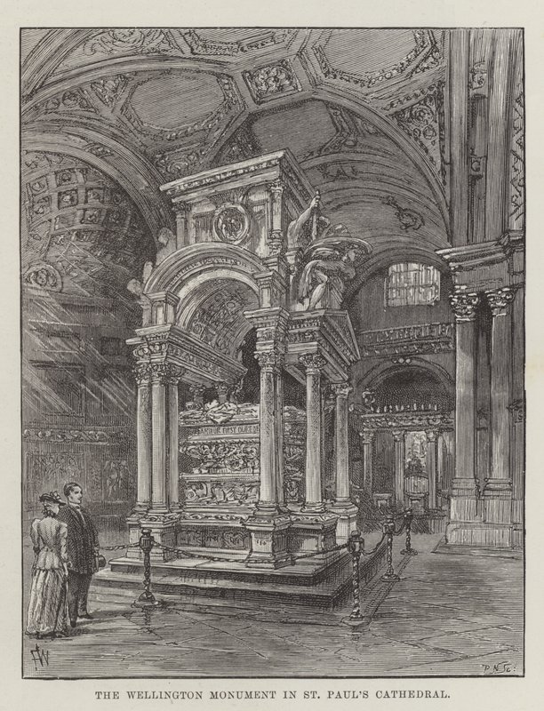 El Monumento a Wellington en la Catedral de San Pablo de Frank Watkins