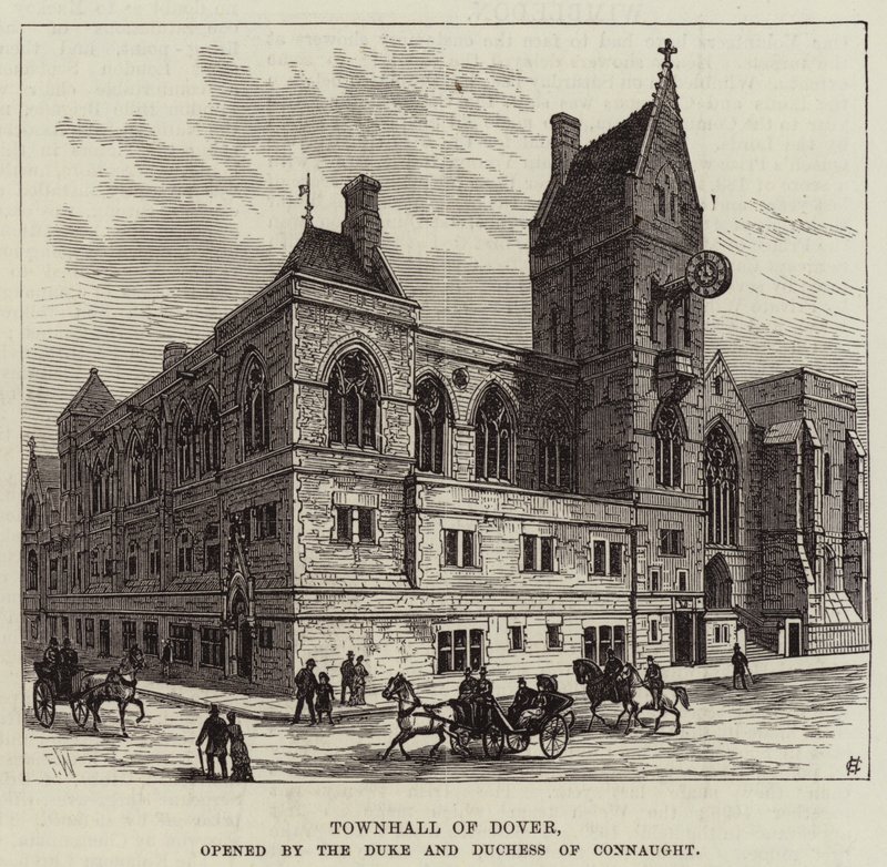 Ayuntamiento de Dover, inaugurado por el Duque y la Duquesa de Connaught de Frank Watkins