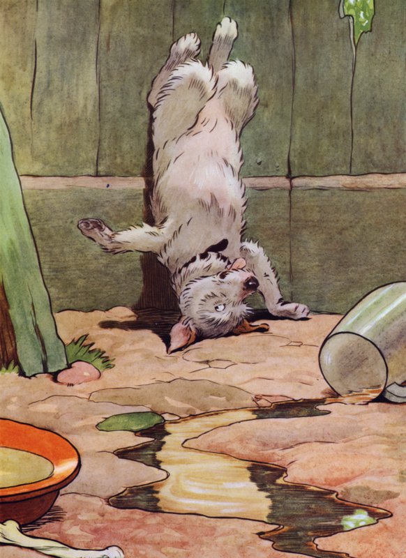Ilustración para La vieja madre Hubbard de Frank Adams