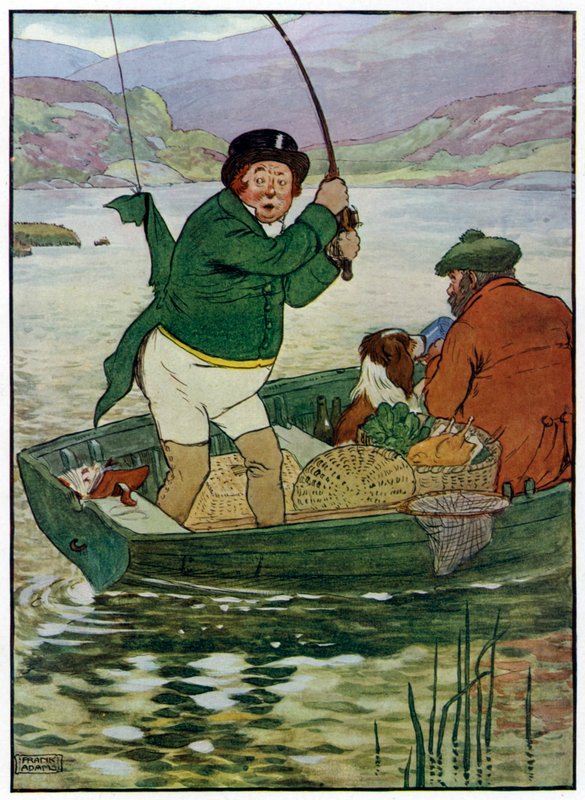 Tres alegres pescadores de Frank Adams