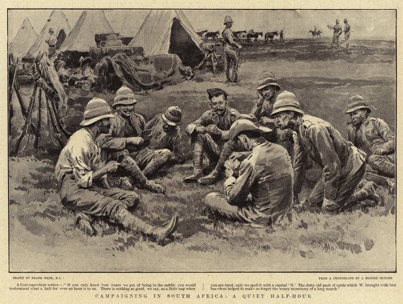 Campaña en Sudáfrica, una media hora tranquila de Frank Dadd