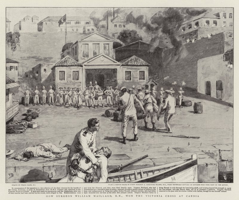 Cómo el cirujano William Maillard, RN, ganó la Cruz Victoria en Candia de Frank Dadd