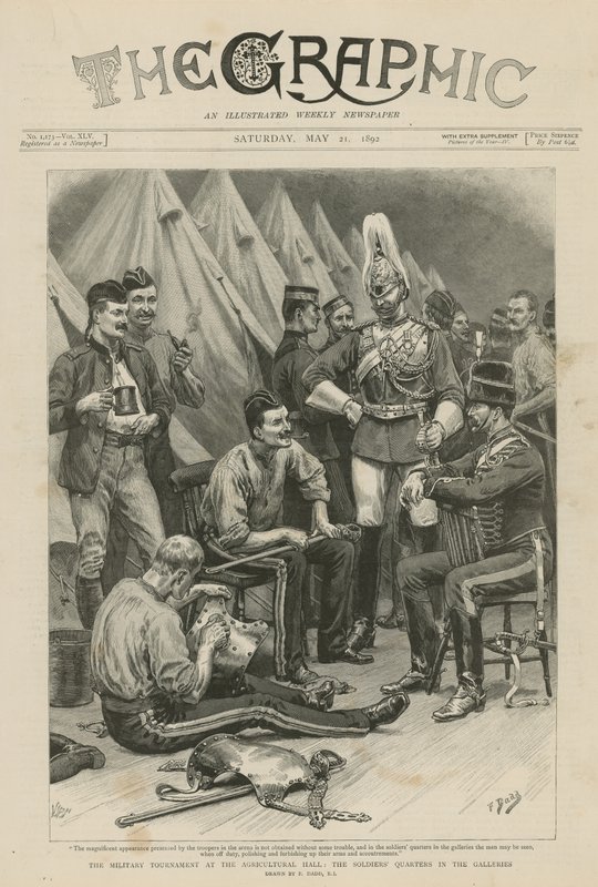 El torneo militar en el Salón Agrícola de Frank Dadd