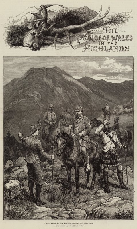 El Príncipe de Gales en las Tierras Altas de Frank Dadd