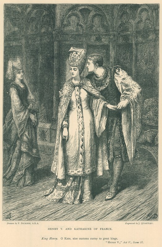 Ilustración para el Rey Enrique V de Shakespeare de Frank Dicksee