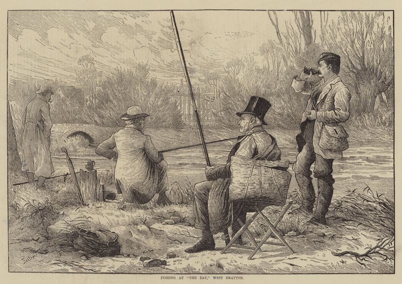 Pescando en la bahía, West Drayton de Frank Feller