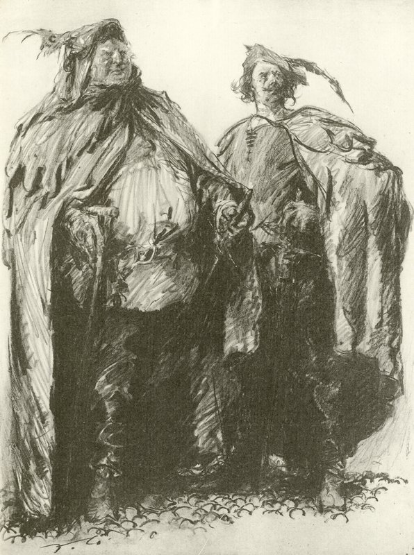 Sir John Falstaff y Pistol de Frank Gillett