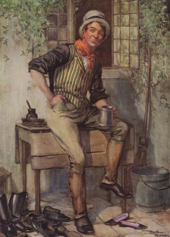 Samuel Weller (litografía en color) de Frank Reynolds