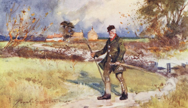 Vida salvaje en East Anglia: An Upland Rover (litografía en color) de Frank Southgate