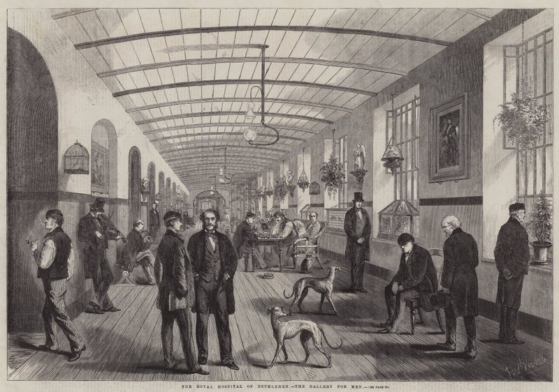 El Hospital Real de Bethlehem, la galería para hombres de Frank Vizetelly