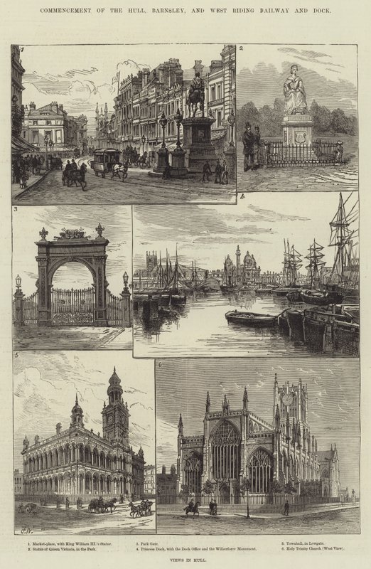 Inicio del Hull, Barnsley, y West Riding Railway and Dock de Frank Watkins