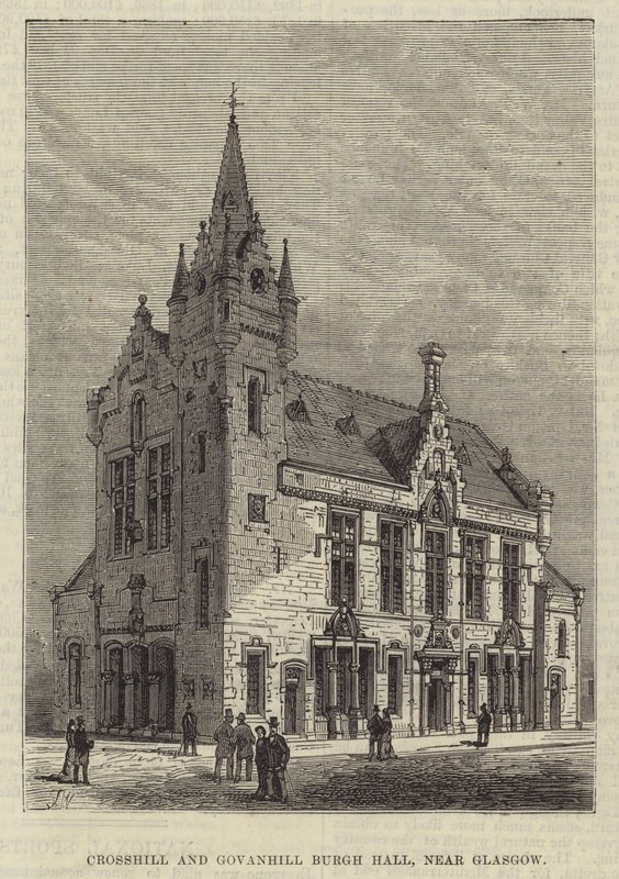 Salón del Burgo de Crosshill y Govanhill, cerca de Glasgow de Frank Watkins