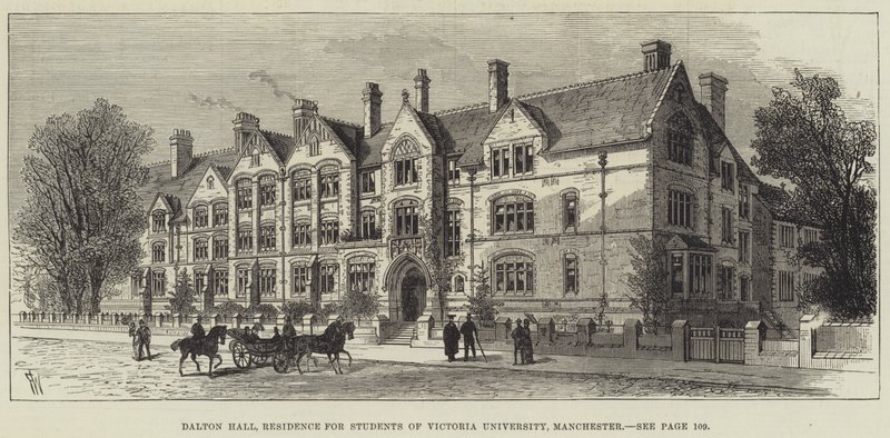 Dalton Hall, residencia para estudiantes de la Universidad de Victoria, Manchester de Frank Watkins
