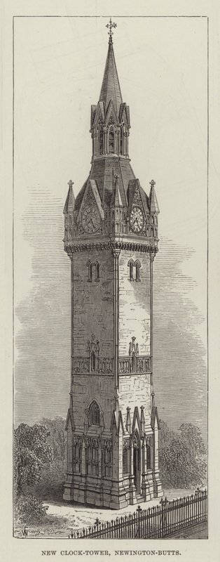 Nueva Torre del Reloj, Newington-Butts de Frank Watkins